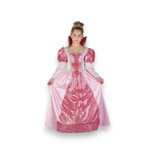 Picture of PINK QUEEN COSTUME WITH CROWN 5-6 YEARS